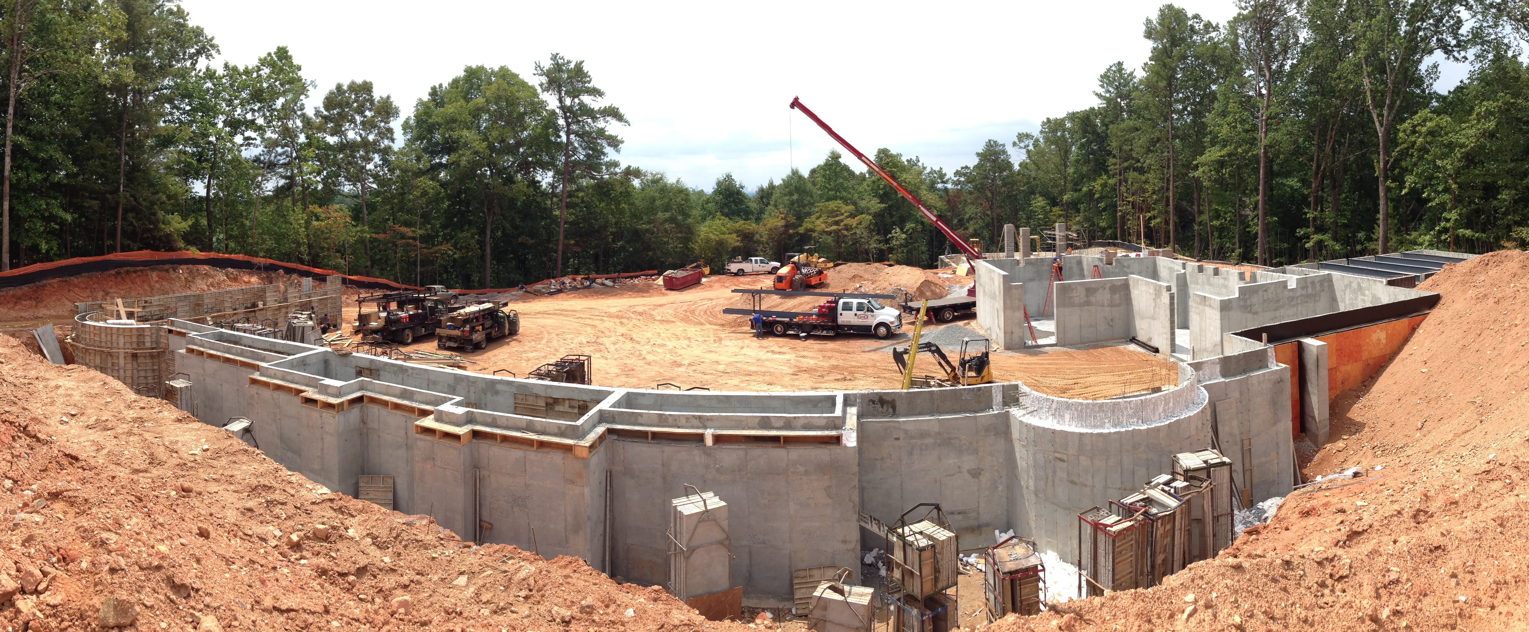 concrete foundation by Herbert Construction Co. Atlanta, Ga residential concrete contractor